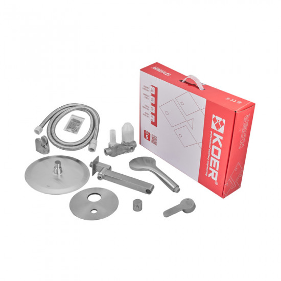 Вбудована душова система Koer KI-66016-02 (з нерж. сталі) (Колір нерж) (KR4792)