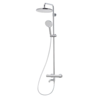 Душова колонна з термостатичним змішувачем Koer KB-57029-01 3 функції, колір хром (KR5482)