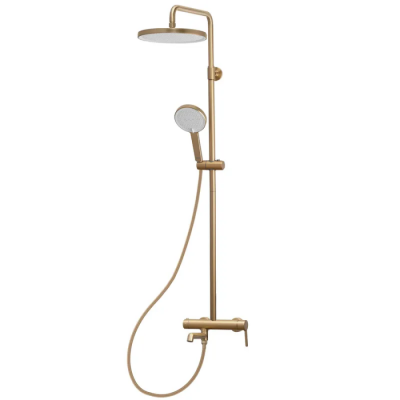 Душова колонна зі змішувачем Koer KB-56029-12 3 функції, колір матове золото (KR5503)