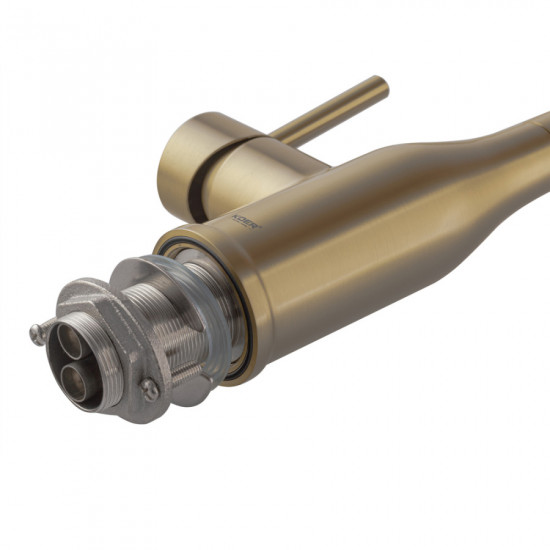 Змішувач для кухні Koer KI-70026-12 з білим силіконовим виливом (KR5212)