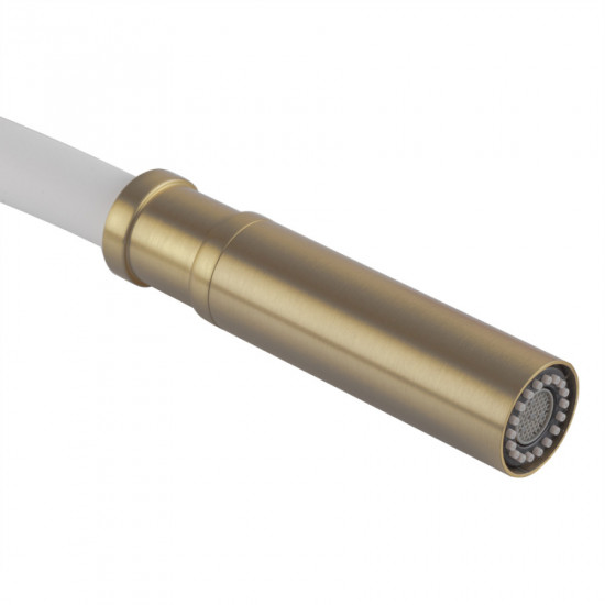 Змішувач для кухні Koer KI-70026-12 з білим силіконовим виливом (KR5212)