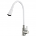 Змішувач для кухні MIXXUS SUS-011-T REFL.WHITE з силіконовим виливом з нерж. сталі SUS304, вилив бі