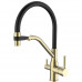 Змішувач для кухні MixxusPremium Gravity 021 BRUSHED GOLD REFL.BLACK (MI6981)