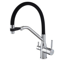 Змішувач для кухні MixxusPremium Gravity 021 REFL.BLACK (MI6977)