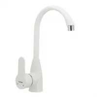 Змішувач для кухні Plamix Mario-011 (W) білий (без підводки) (PM0014)