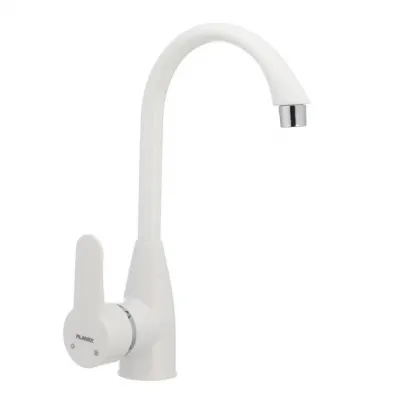 Змішувач для кухні Plamix Mario-011 (W) білий (без підводки) (PM0014)