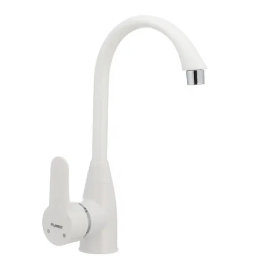 Змішувач для кухні Plamix Mario-011 (W) білий (без підводки) (PM0014)