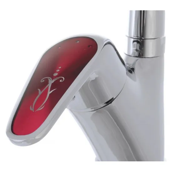 Змішувач для кухні Haiba Magic 011 з червоною ручкою (HB0699) Змішувач для кухні Haiba Magic 011 з червоною ручкою (HB0699)