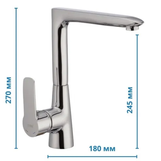 Змішувач для кухні Haiba Columbia 011 (HB0041) Змішувач для кухні Haiba Columbia 011 (HB0041)