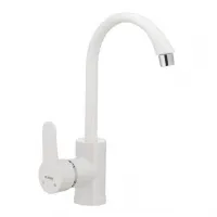 Смеситель для кухни Plamix Leon-011 белый (без подводки) (PM0009)