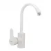 Змішувач для кухні Plamix Leon-011 білий (без підводки) (PM0009)
