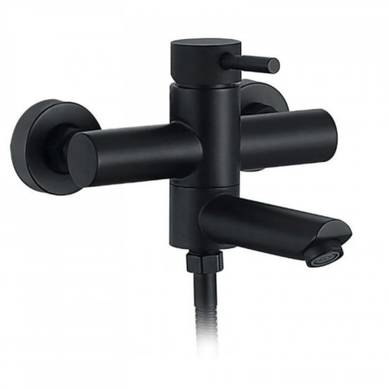 Змішувач для ванни MIXXUS SUS-009 (EURO) BLACK з нерж. сталі SUS304 (кол. чорний) (MI6044)