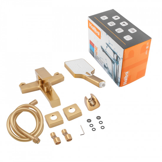 Змішувач для ванни Haiba GAUDI 009 EURO BRUSHED GOLD (HB9599)