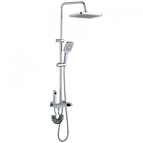 Душова колона зі змішувачем Mixxus Premium NEPTUNE 009-J з кнопкою перемикання,4 режими (MI6832)
