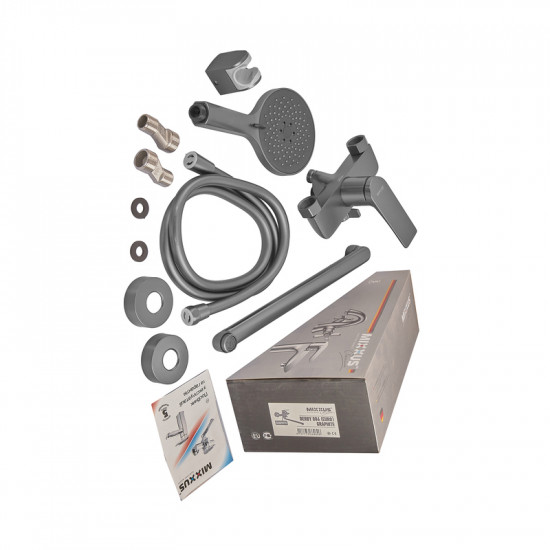 Змішувач для ванни Mixxus Premium DERBY 006 (EURO) GRAPHITE (MI6608)