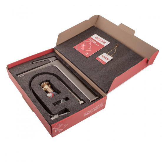 Змішувач для умивальника високий Koer KB-11031-07 (KR5435)