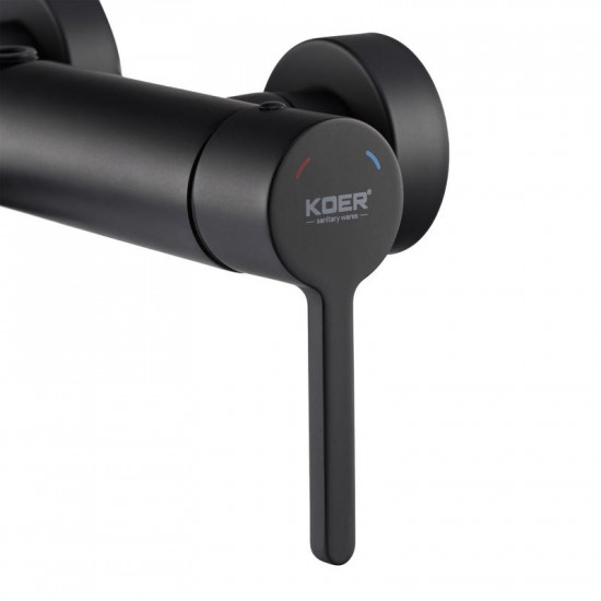 Душова колонна зі змішувачем Koer KB-56029-05 3 функції, колір чорний (KR5490)