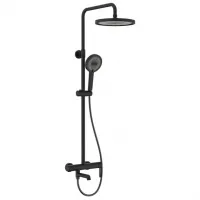Душевая колонна с смесителем Koer KB-56029-05 3 функции, цвет черный (KR5490)