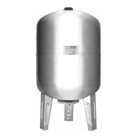 Гидроаккумулятор для насосных станций Grandfar GFV100S вертикальный. 100л (корпус-нерж.сталь) (GF1397)