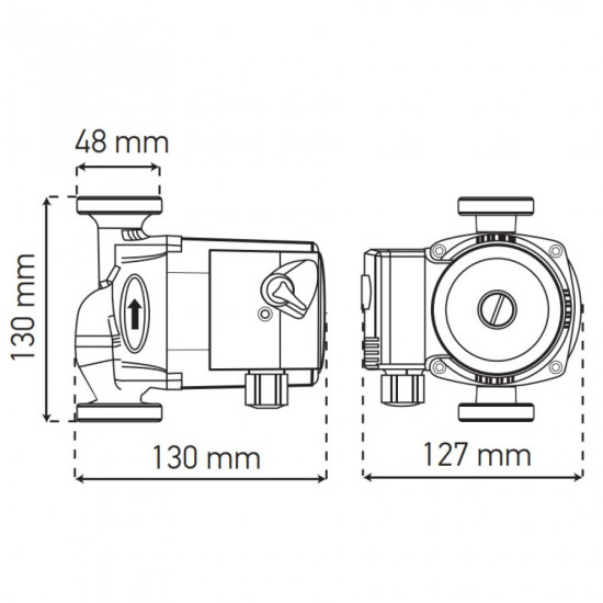Насос циркуляційний відцентр. Koer KP.GRS-25 / 6-130 (KP0251) Насос циркуляційний відцентр. Koer KP.GRS-25 / 6-130 (KP0251)
