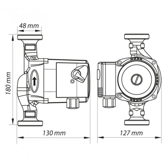 Насос циркуляційний відцентр. Koer KP.GRS-25 / 4-180 (KP0248) Насос циркуляційний відцентр. Koer KP.GRS-25 / 4-180 (KP0248)