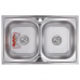 Мойка кухонная Zerix Z8050D-08-180MD Double (micro decor) (ZM0613)