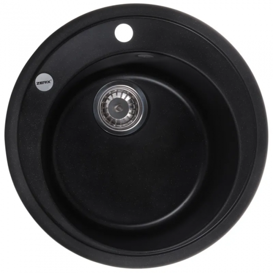 Мойка кухонная Zerix ZS-510R-14 Чёрный металлик (ZX4538)