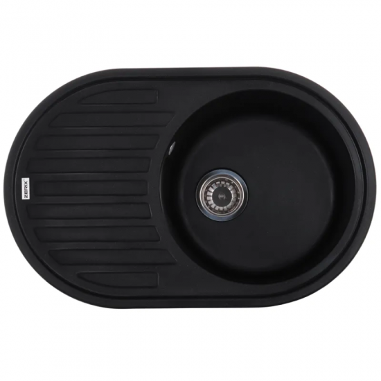 Мойка кухонная Zerix ZS-7750R-14 Чёрный металл (ZX4562)