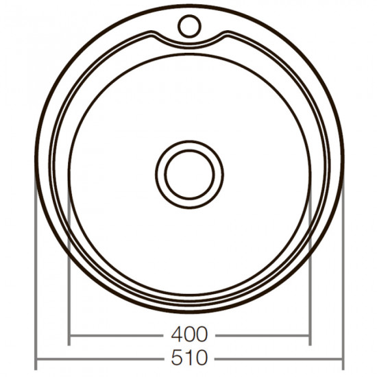Мойка кухонная ZERIX Z510-08-180E (satin) (ZX1586)