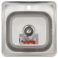Мойка кухонная Zerix Z4848-06-160E (Satin) (ZM0557)