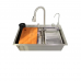Мойка многофункциональная Zerix ZH7546-SET-06.SUS304 DECOR с встроенным смесителем (ZX5682)