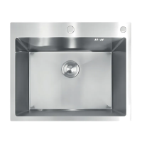 Мойка из нержавеющей стали MIXXUS MH6050 DECOR NANO-SILVER (3.0/0.8) цвет нержавейка (MI7043)