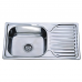 Мойка кухонная Zerix Z7642-08-180E (Satin) (ZX1602)