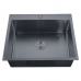 Мойка из нерж. стали ZERIX ZH6050-215 NANO-BLACK (3.0/0.8) (MX1586)