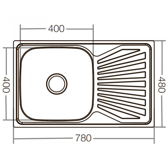 Мойка кухонная Zerix Z7848-08-180D (decor) (ZX1605)