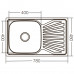 Мойка кухонная Zerix Z7848-08-180D (decor) (ZX1605)