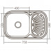 Мойка кухонная Zerix Z7549-08-180D (decor) (ZX1607)