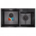 Набор Mixxus SET-7843D-220x1.0-PVD (умивальник + смеситель + диспенсер) (MX0585)