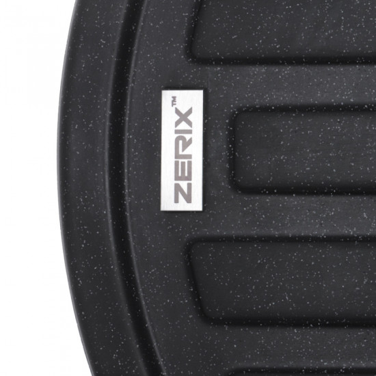 Мойка кухонная Zerix ZS-7750R-03 Черная (ZX4556)