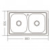 Мойка кухонная ZERIX Z8050D-08-180E (satin) (ZM0569)