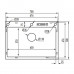 Мойка Mixxus MH7050-SK NANO-SILVER (3.0/0.8) с н.ст., со ступенькой для сушки, с подст. под ножи (нерж.)