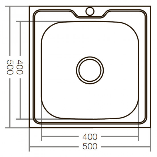 Кухонная мойка накладная Zerix Z5050-06-160E (Satin) (ZX1609) Кухонная мойка накладная Zerix Z5050-06-160E (Satin) (ZX1609)