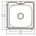 Кухонная мойка накладная Zerix Z5050-06-160E (Satin) (ZX1609) Кухонная мойка накладная Zerix Z5050-06-160E (Satin) (ZX1609)
