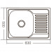 Мойка кухонная ZERIX Z6350-06-160E (satin) (ZM0561)