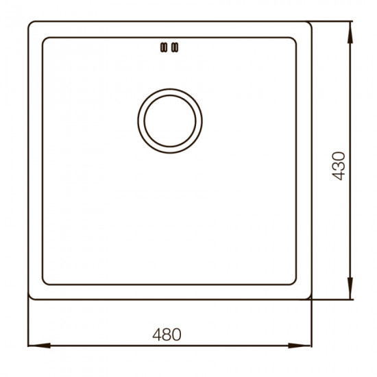 Мойка Mixxus MX4843-220x1.0-PVD-Бронза (MX0558)