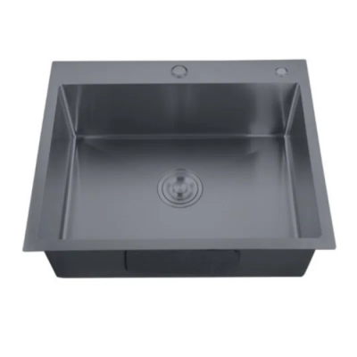 Мойка Zerix ZH5050-215 Nano-Black (3.0/0.8) из нержавеющей стали (MX1582)