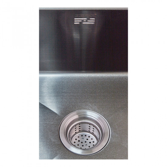 Мойка Zerix ZH4843B-215 (3.0/1.0) PVD-Black с сушкой для посуды (ZM5555)