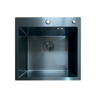 Мойка Mixxus MH5050 Micro Decor Black (3.0/0.8) из нержав. стали (цвет черный) (MI8215)