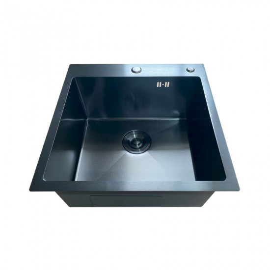 Мойка Mixxus MH5050 Micro Decor Black (3.0/0.8) из нержав. стали (цвет черный) (MI8215)