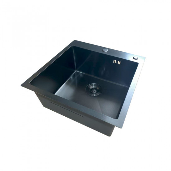 Мойка Mixxus MH5050 Micro Decor Black (3.0/0.8) из нержав. стали (цвет черный) (MI8215)